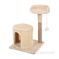 Sisal-Covered Scratching Posts Cat Tree Custom Cat Tower